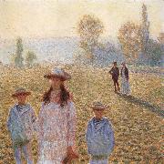 Claude Monet Landscape with Figures,Giverny oil painting on canvas